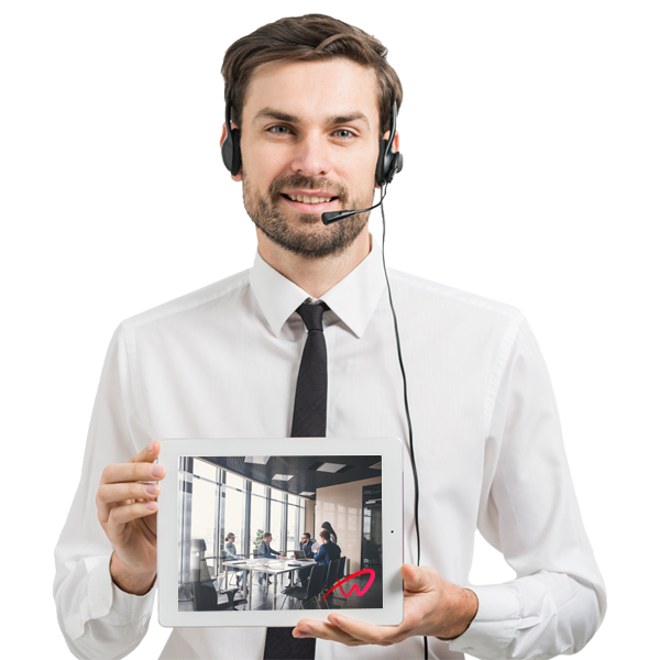 wire-security-man-tablet